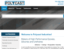 Tablet Screenshot of polycastindustries.com